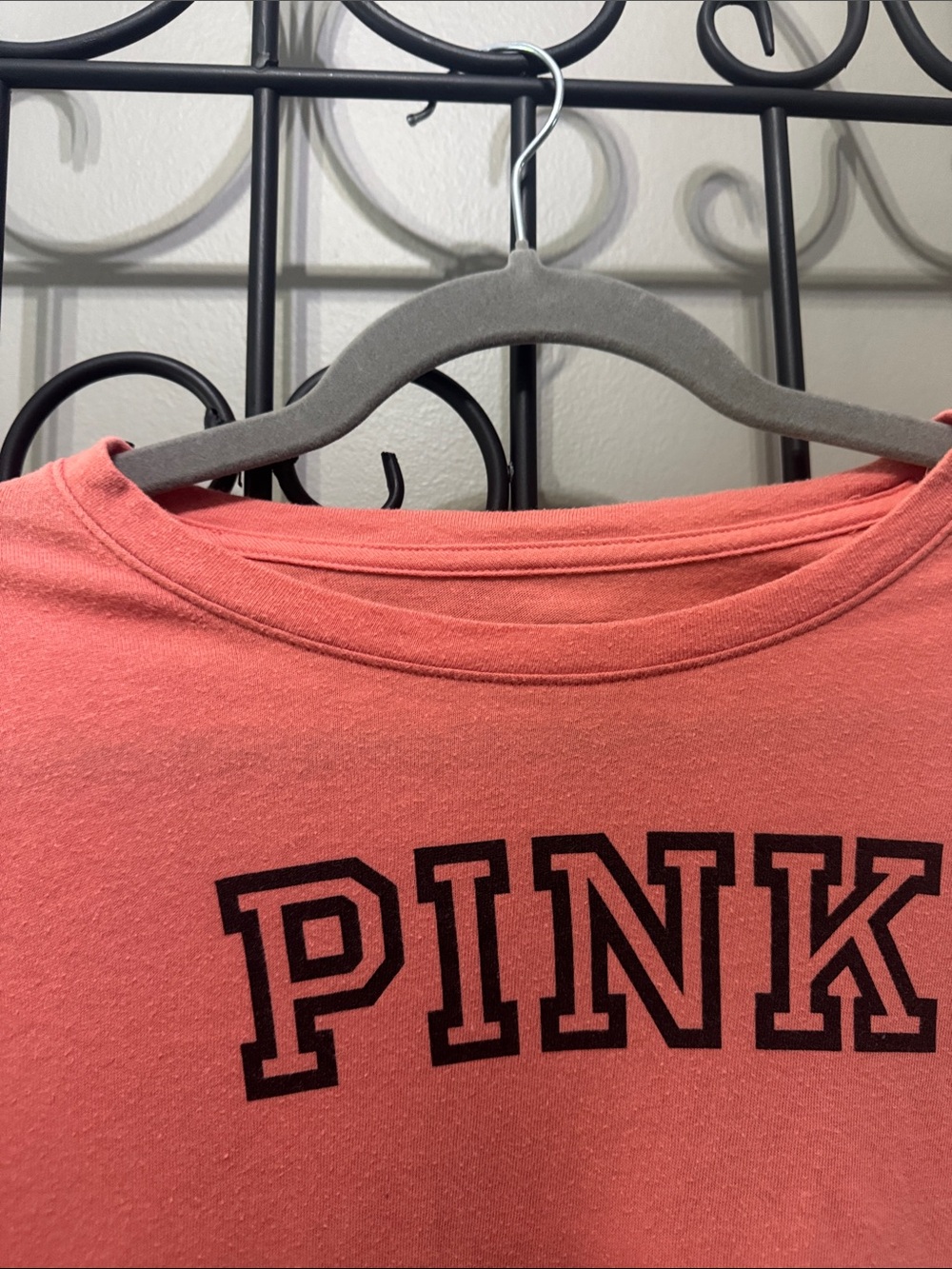 PINK Victoria's Secret Coral Graphic Tee - Picture 7 of 8
